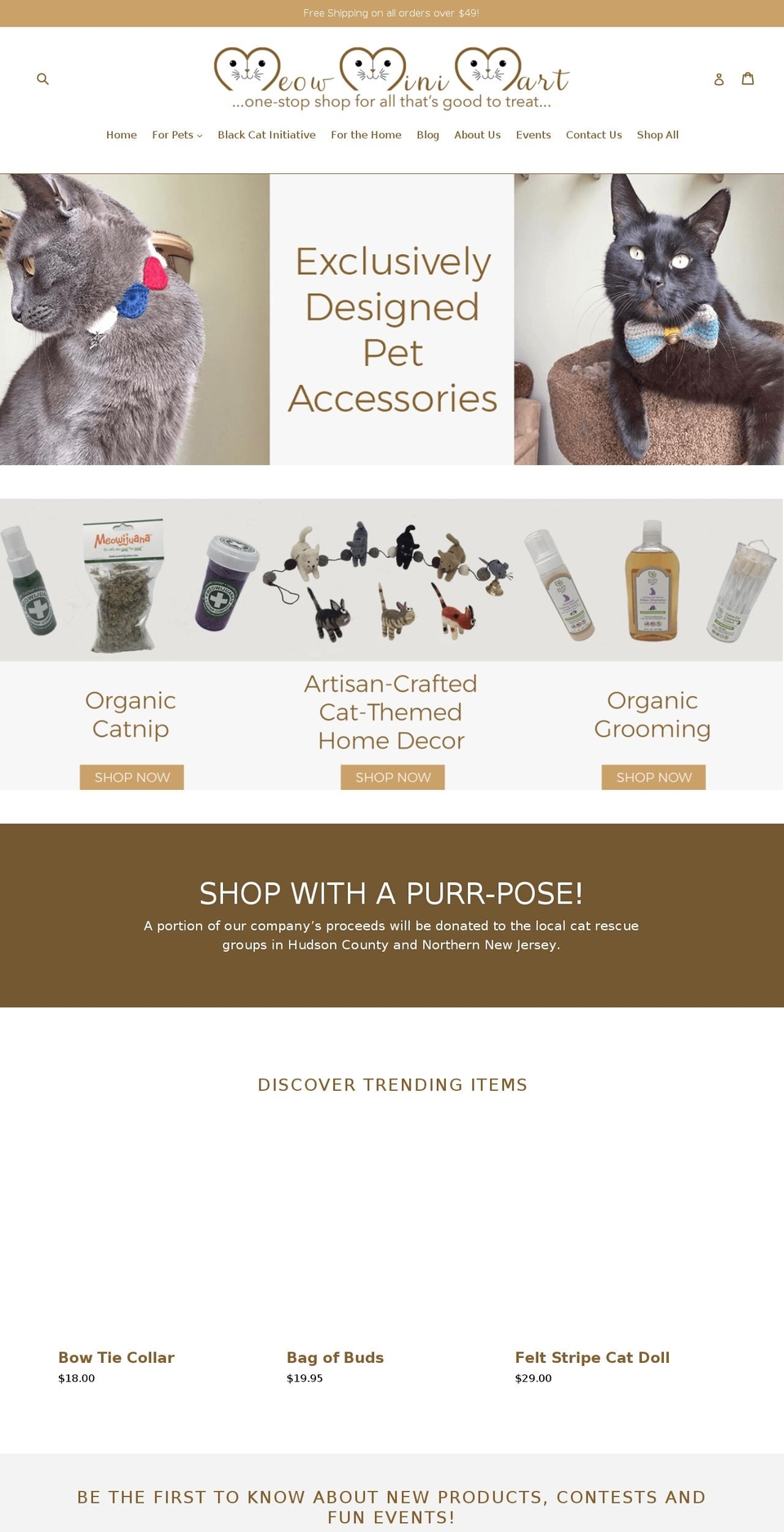 meowminimart.com — Shopify storefront screenshot