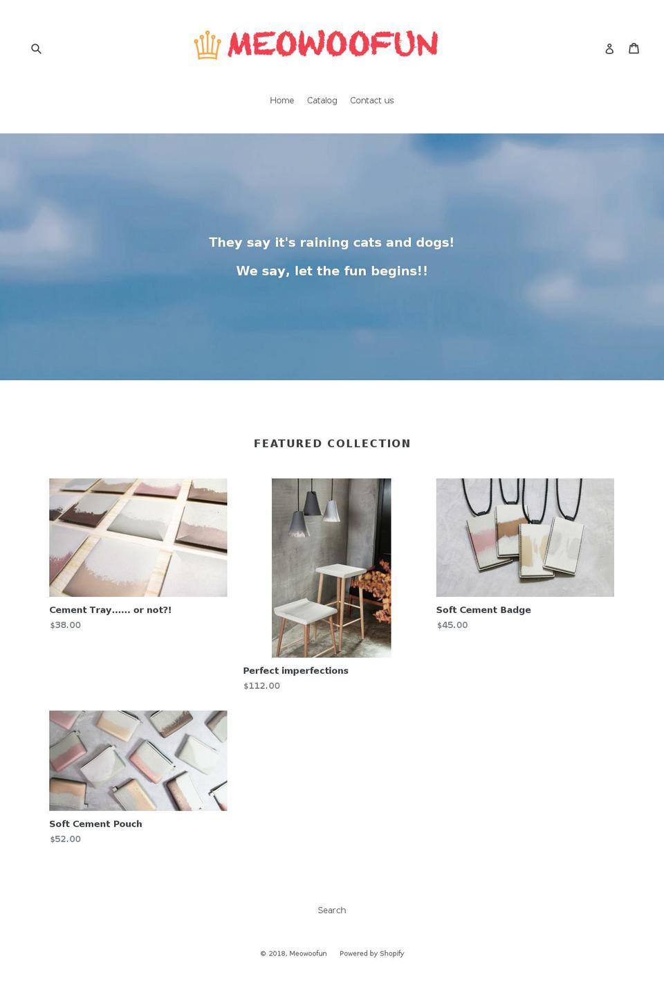 meowoofun.com — Shopify storefront screenshot