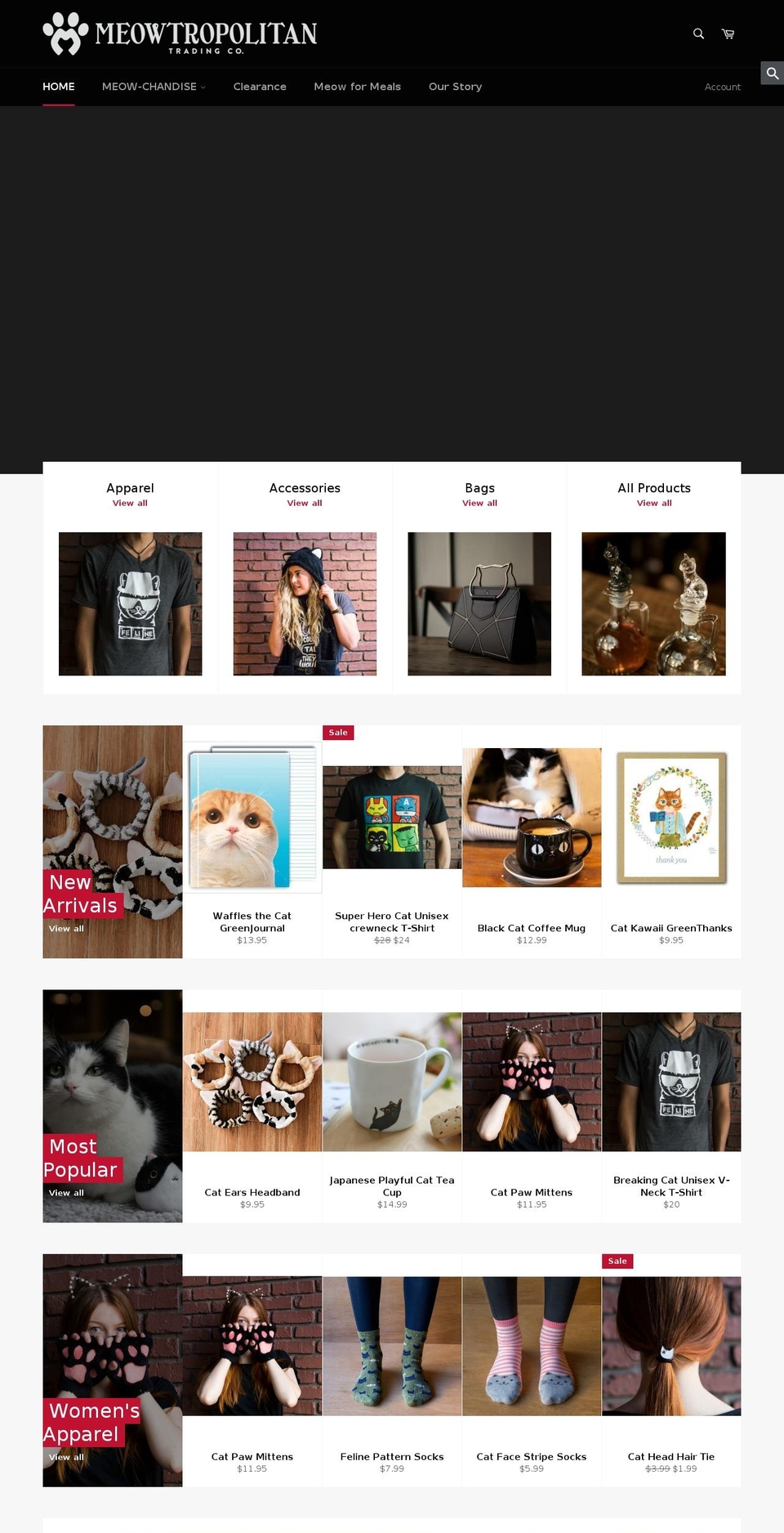 meowtrading.com shopify website screenshot