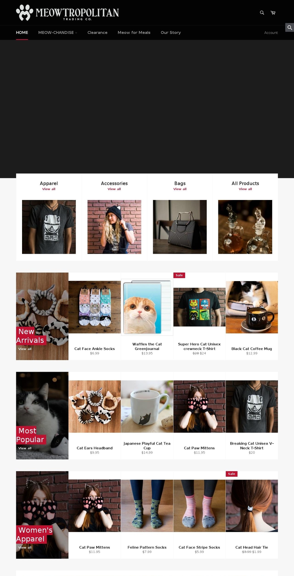 meowtropolitan.org shopify website screenshot