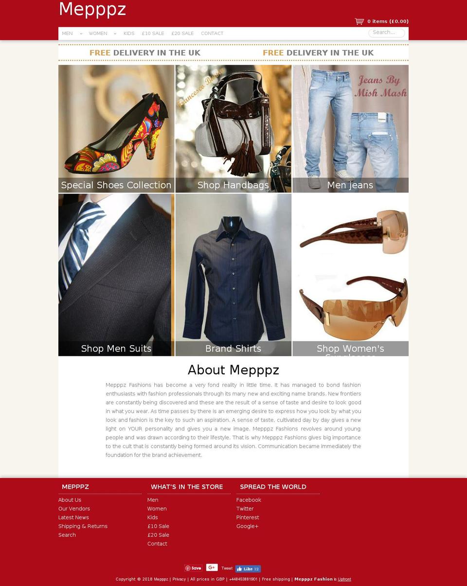 mepppz.com — Shopify storefront screenshot