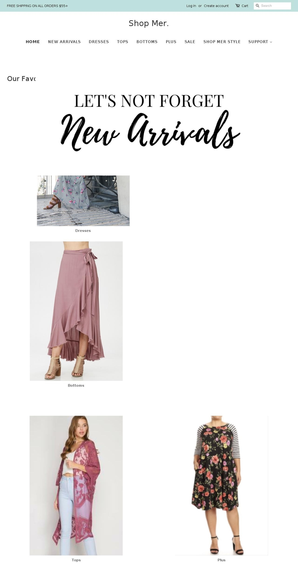 mer.clothing shopify website screenshot