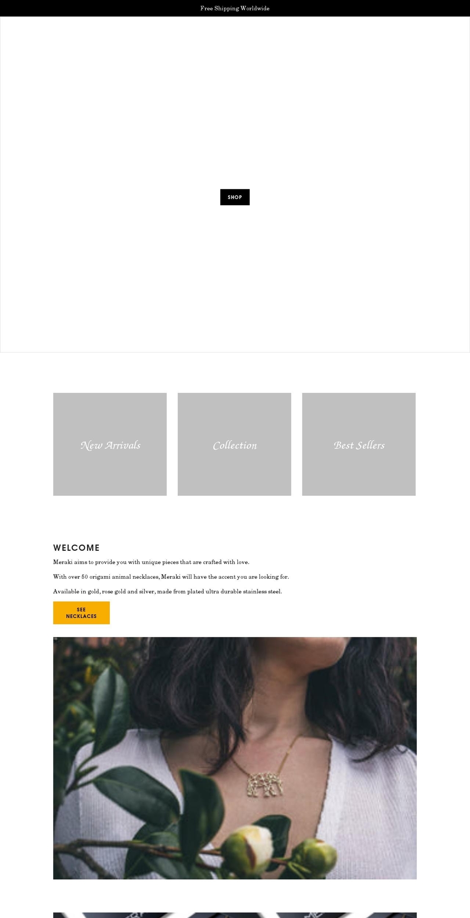 meraki-accents.com shopify website screenshot