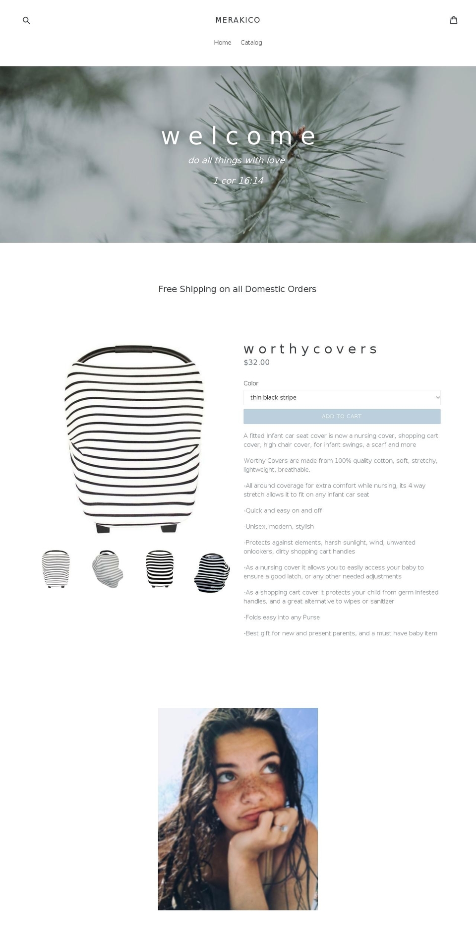 merakiandco.com — Shopify storefront screenshot
