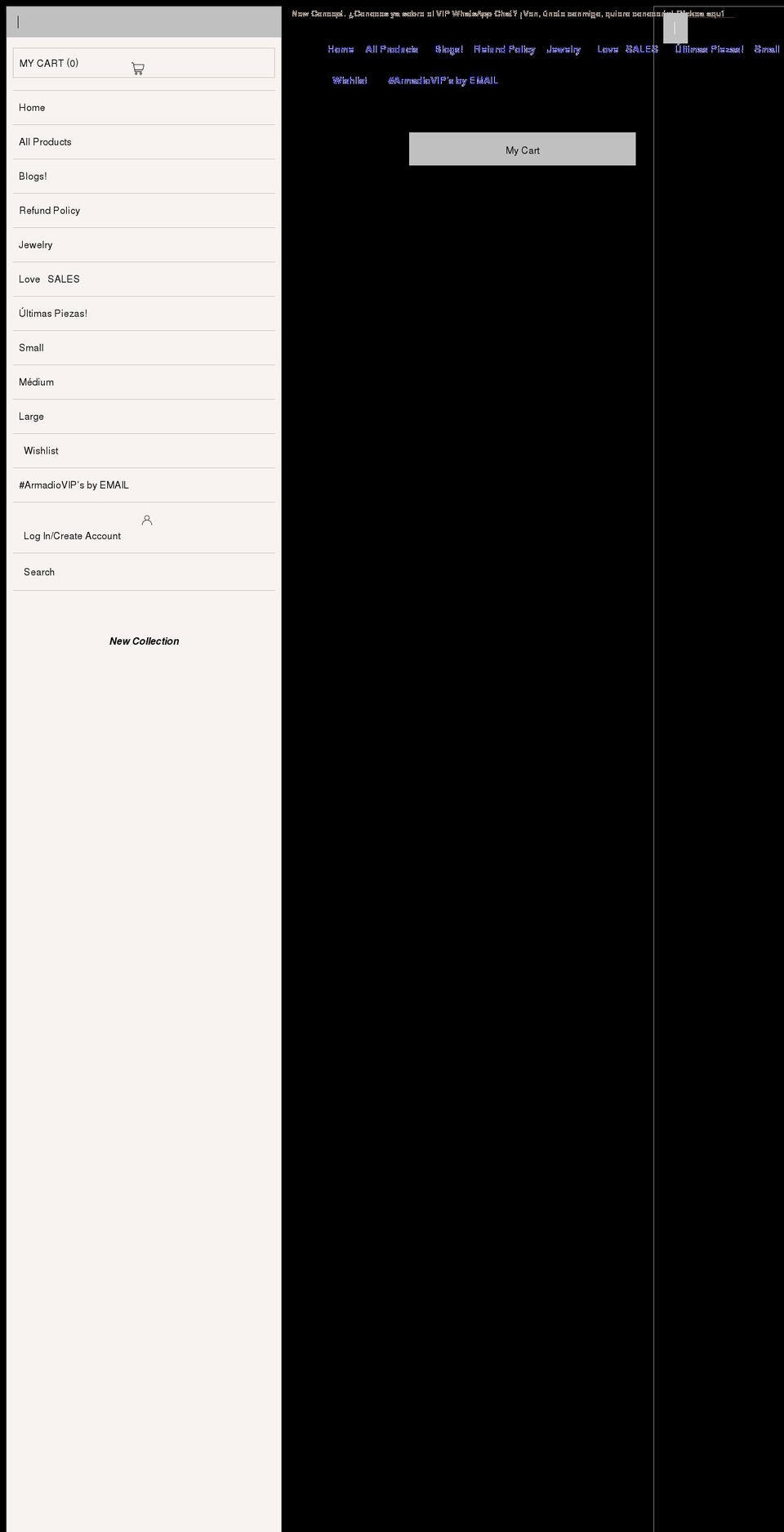 merakiarmadio.com shopify website screenshot
