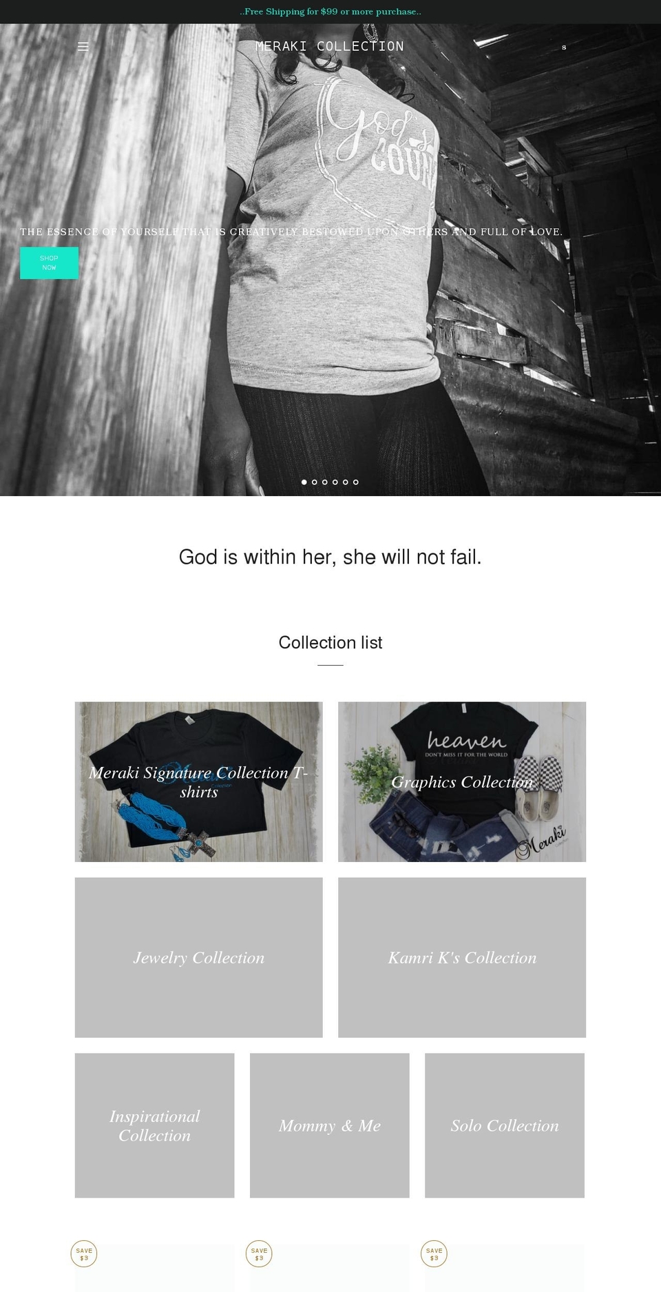 merakicollection1.org shopify website screenshot
