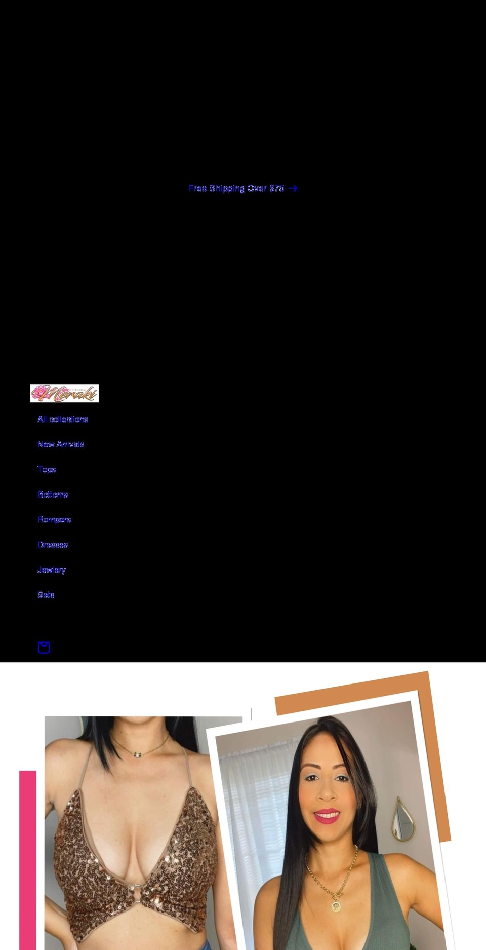merakidmode.com shopify website screenshot