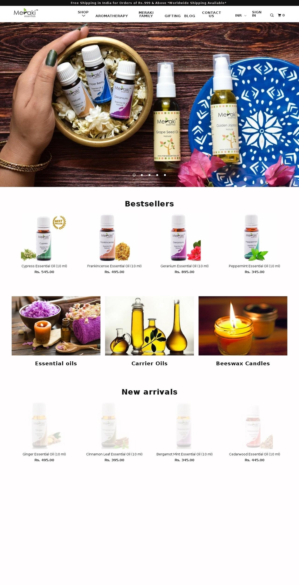 theme-bapu-pllx Shopify theme site example merakiessentials.net