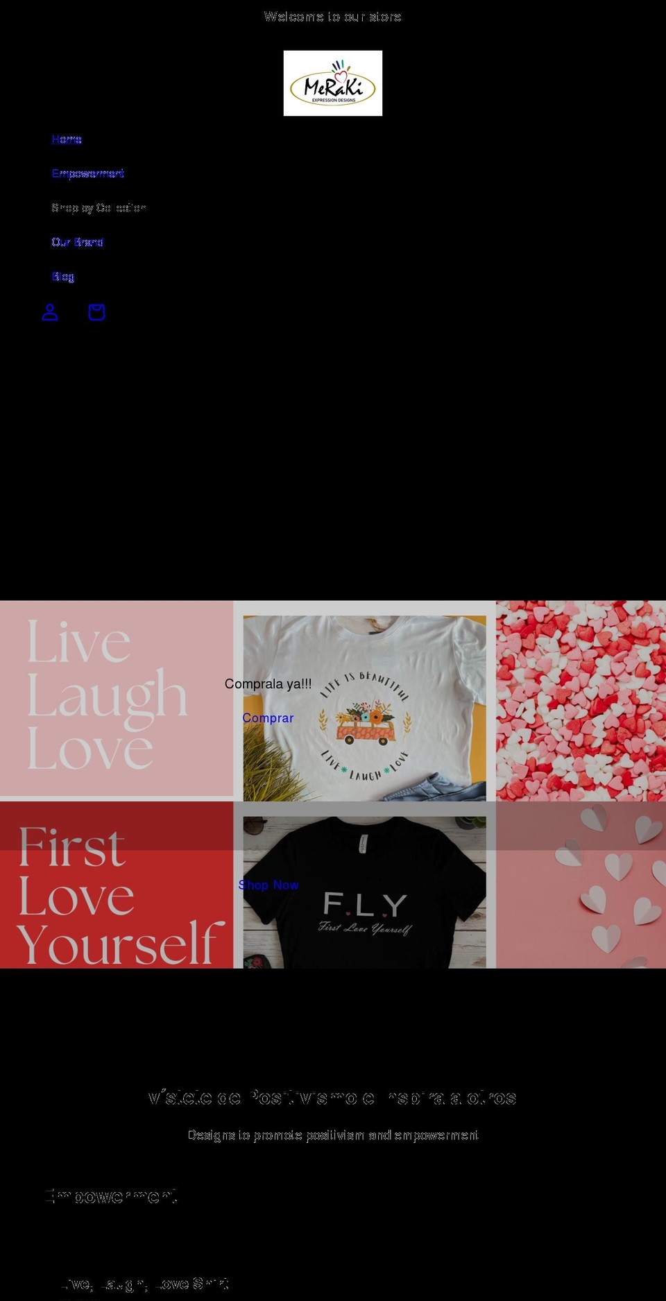 merakiexpressiondesigns.com shopify website screenshot