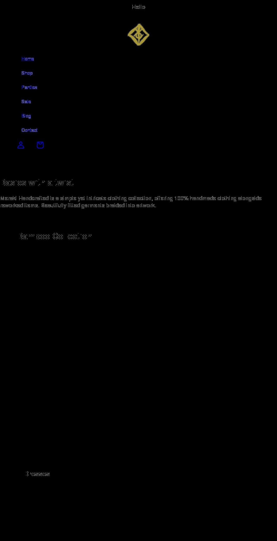 merakihandcrafted.co.uk shopify website screenshot