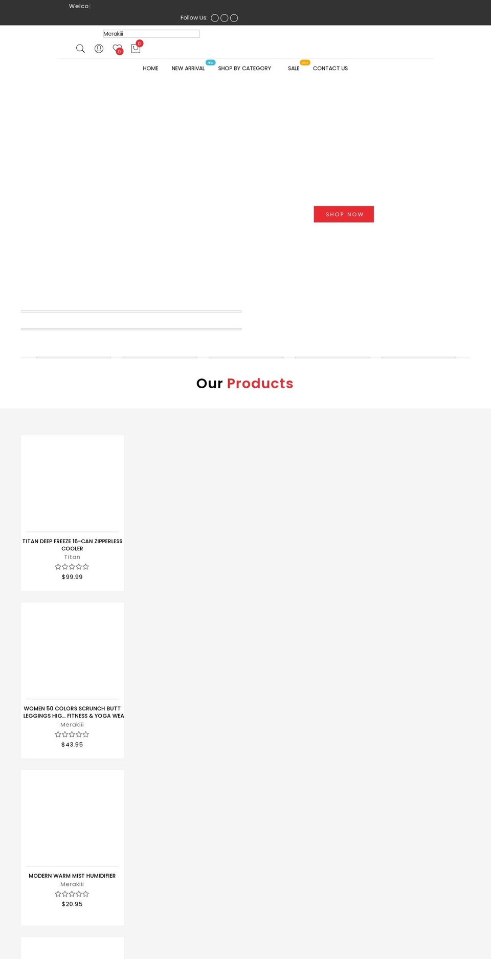 merakiii.com shopify website screenshot