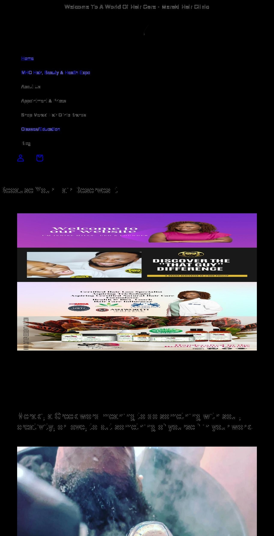 merakilimited.com — Shopify storefront screenshot
