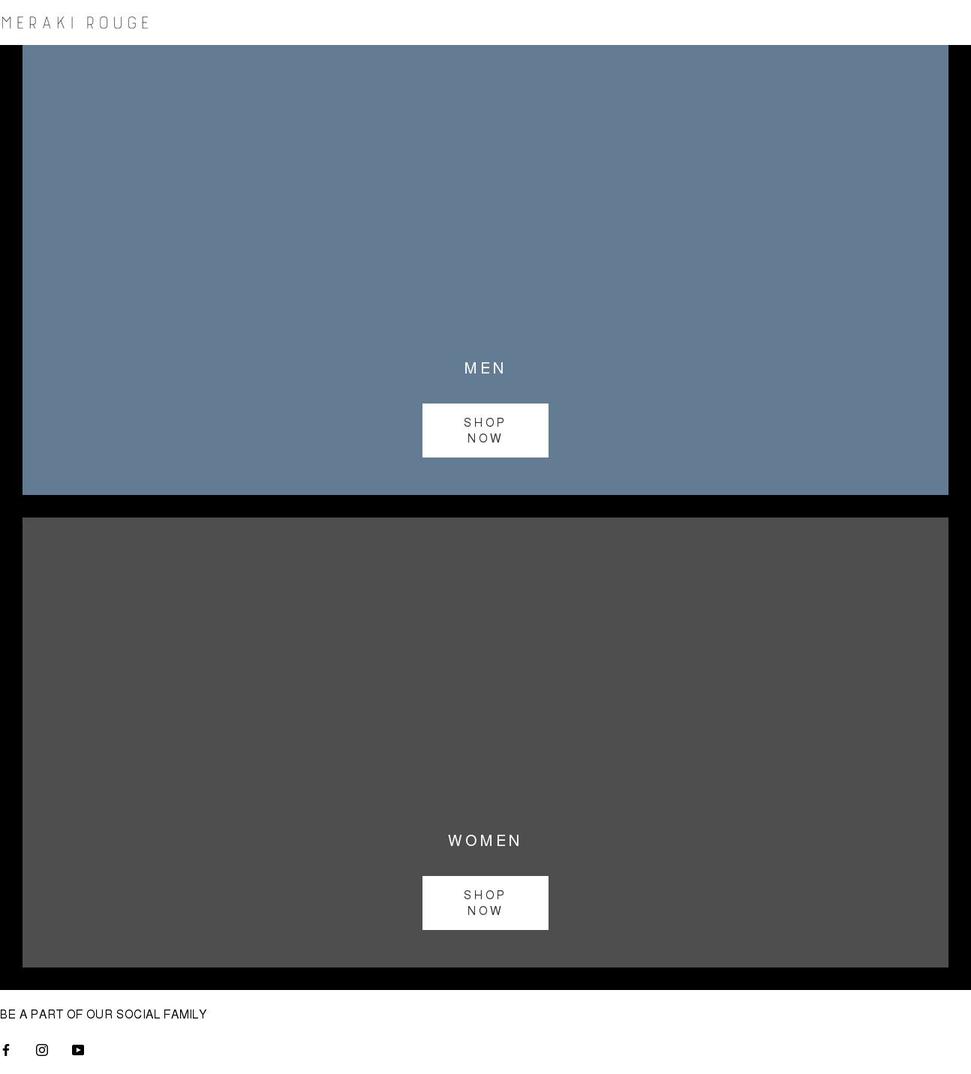 merakirouge.com shopify website screenshot