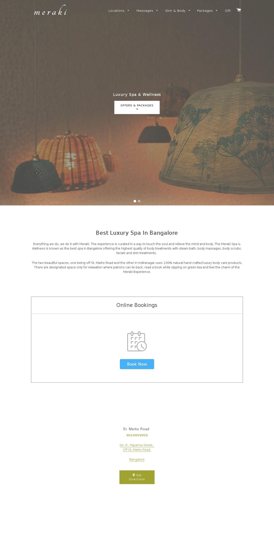 merakispa.in shopify website screenshot