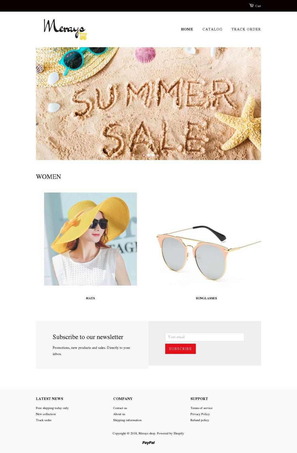 merays.com — Shopify storefront screenshot