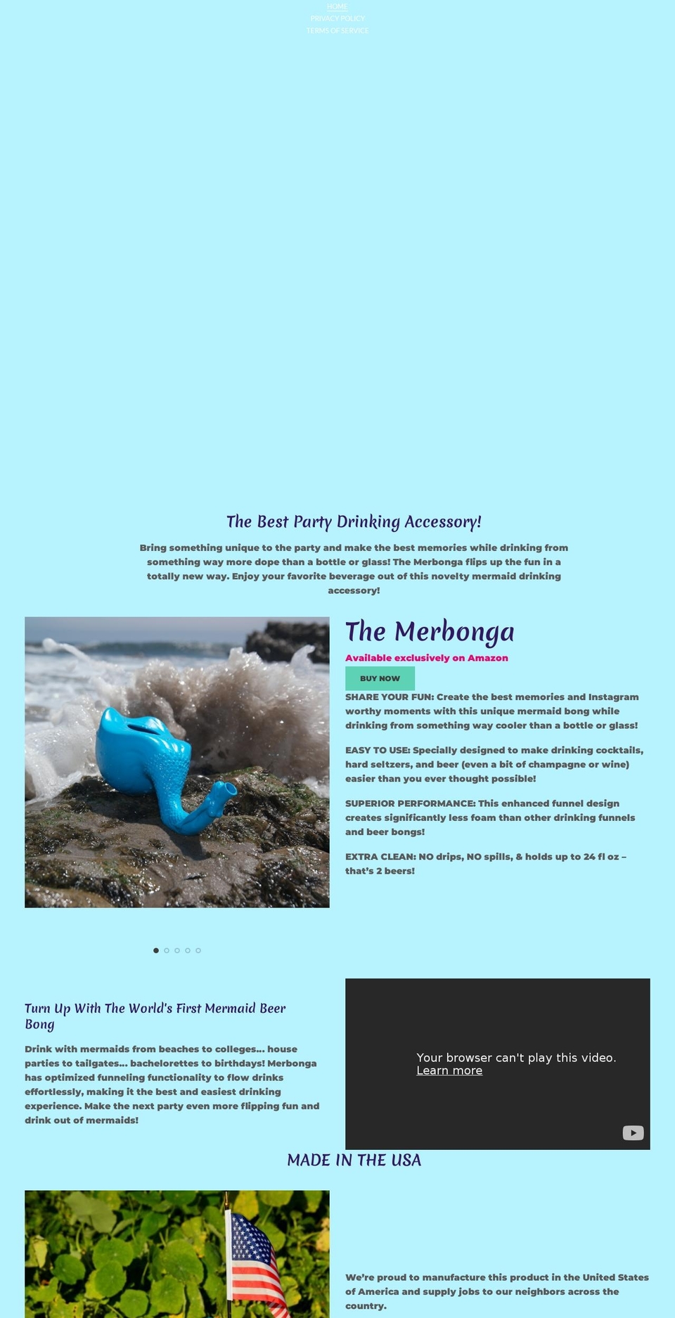 merbonga.com — Shopify storefront screenshot