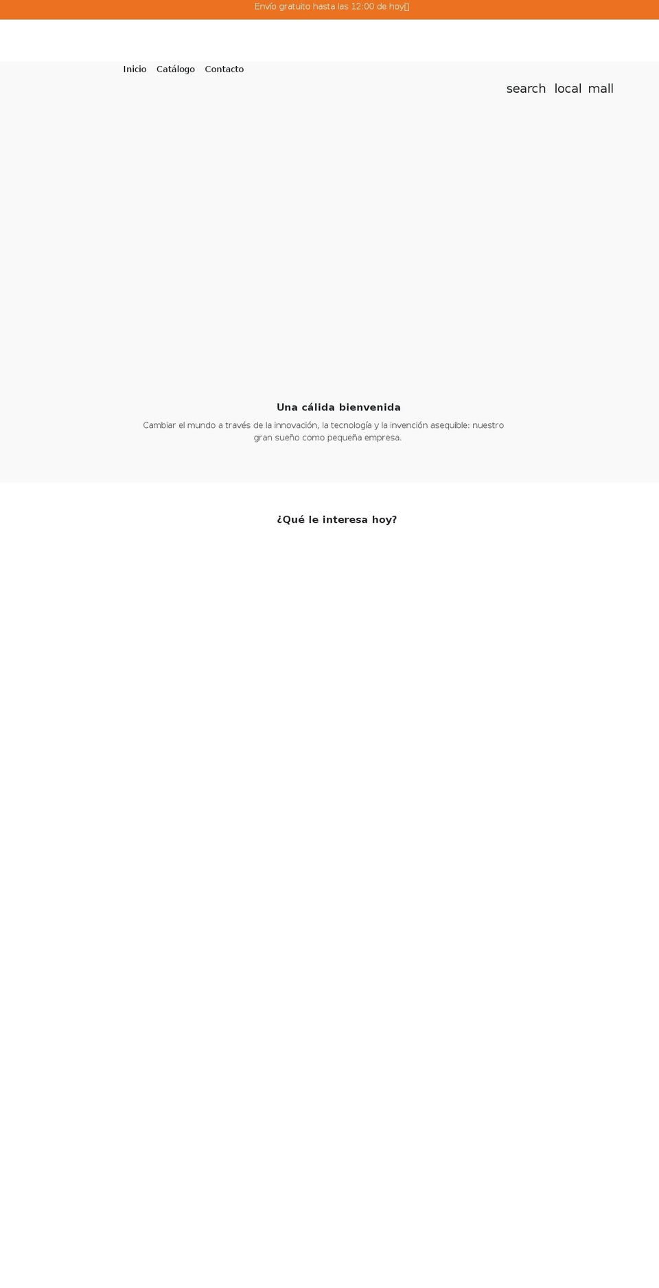 mercadia.es shopify website screenshot