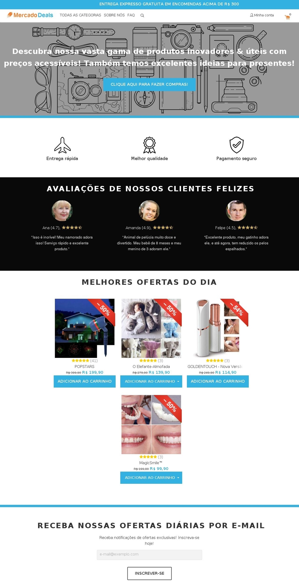 mercado-deals.com shopify website screenshot