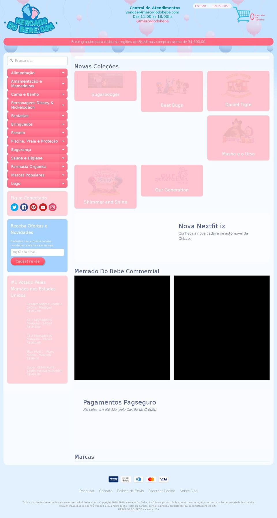 mercadodobebe.com shopify website screenshot