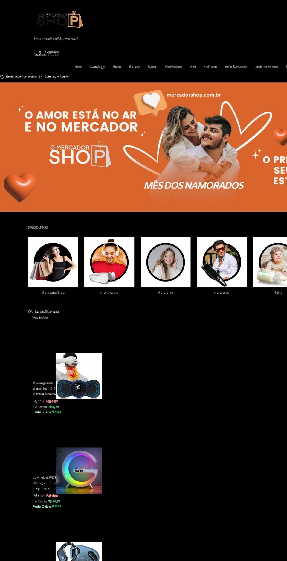 Copy of Lojapronta Shopify theme site example mercadorshop.com