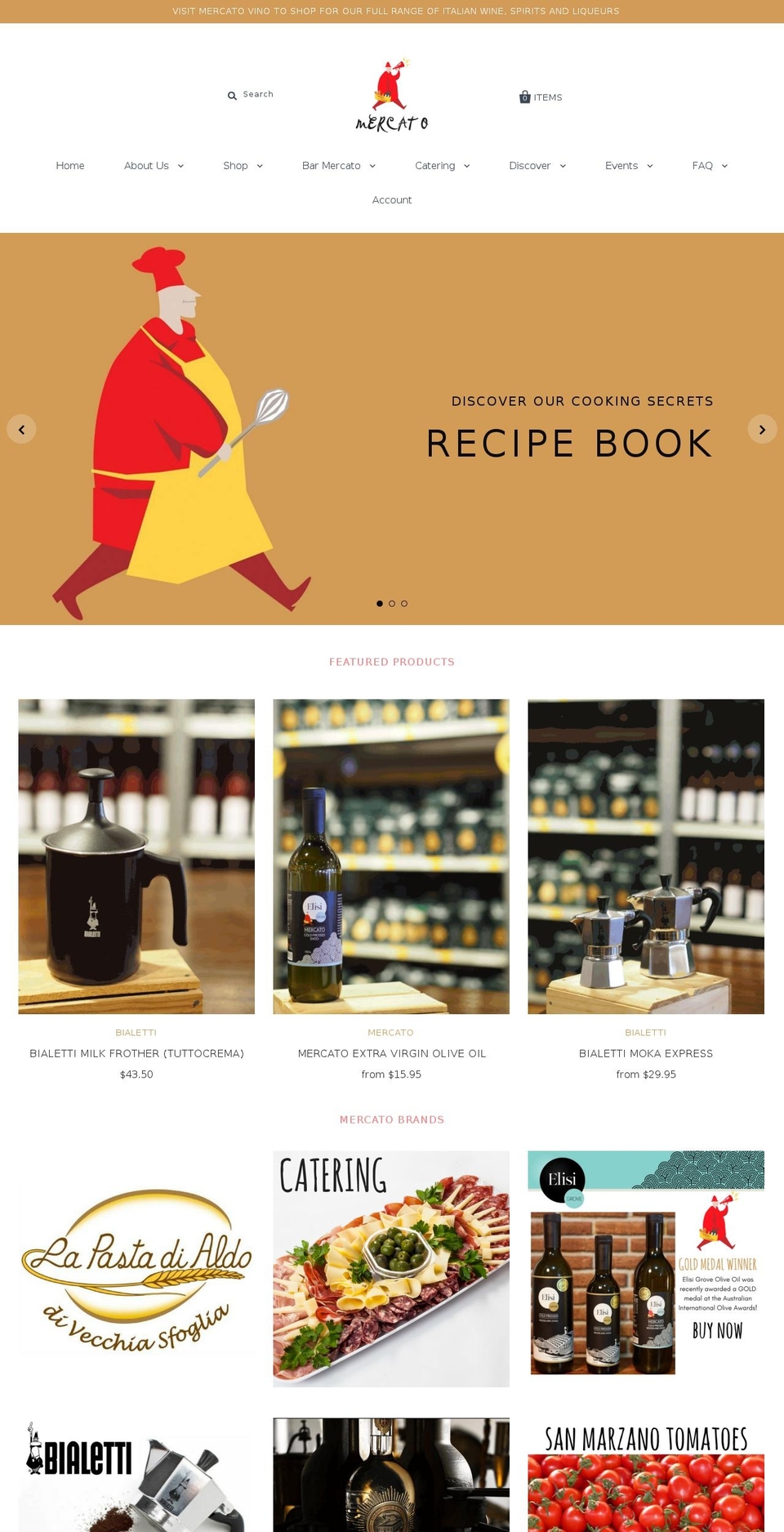 mercato.com.au shopify website screenshot