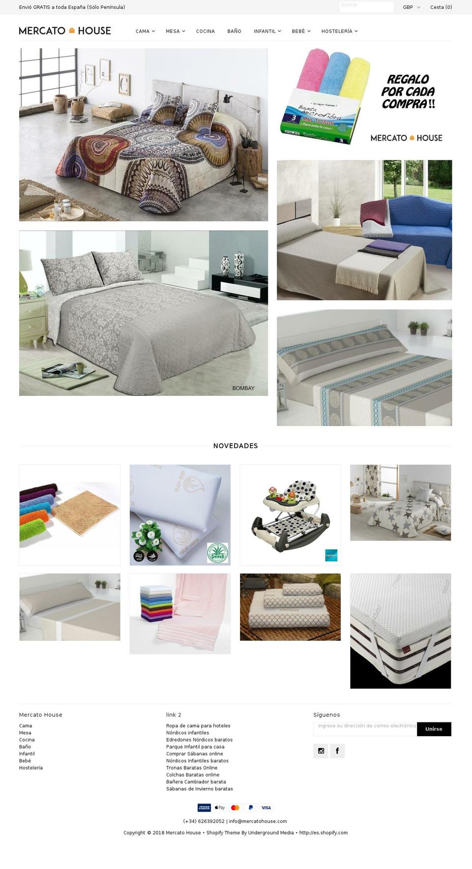 mercatohouse.com — Shopify storefront screenshot