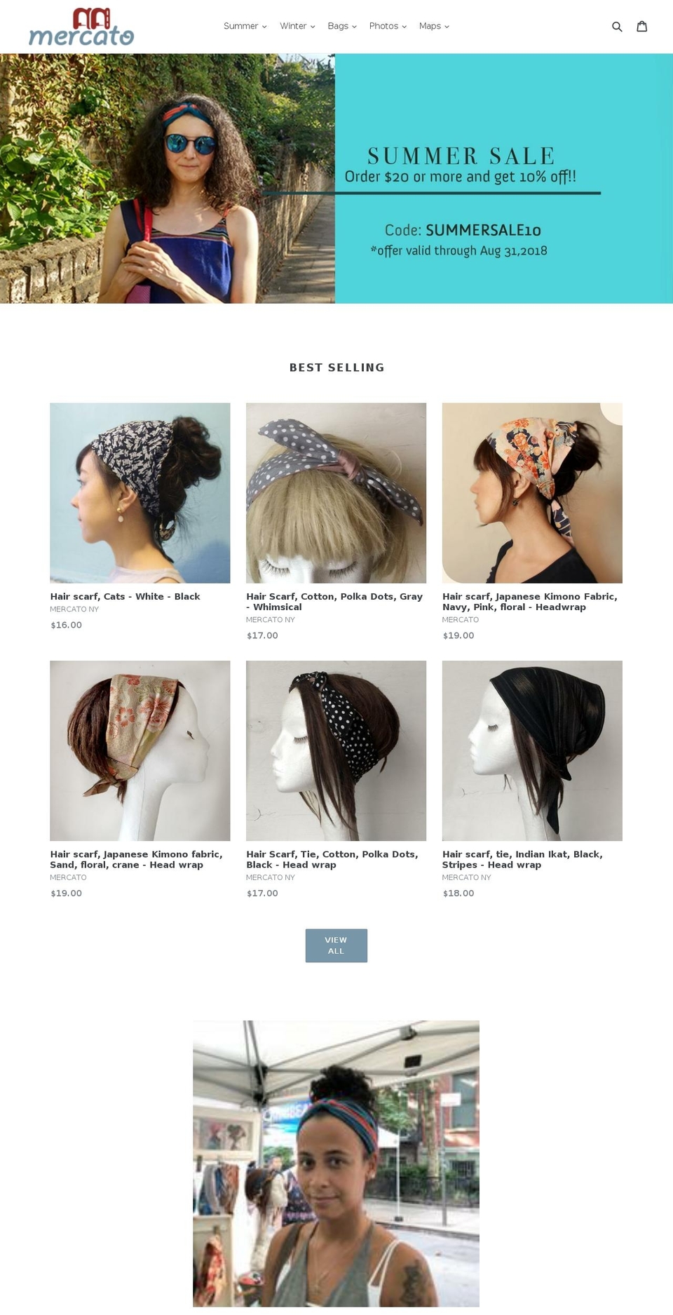mercatonyc.net shopify website screenshot