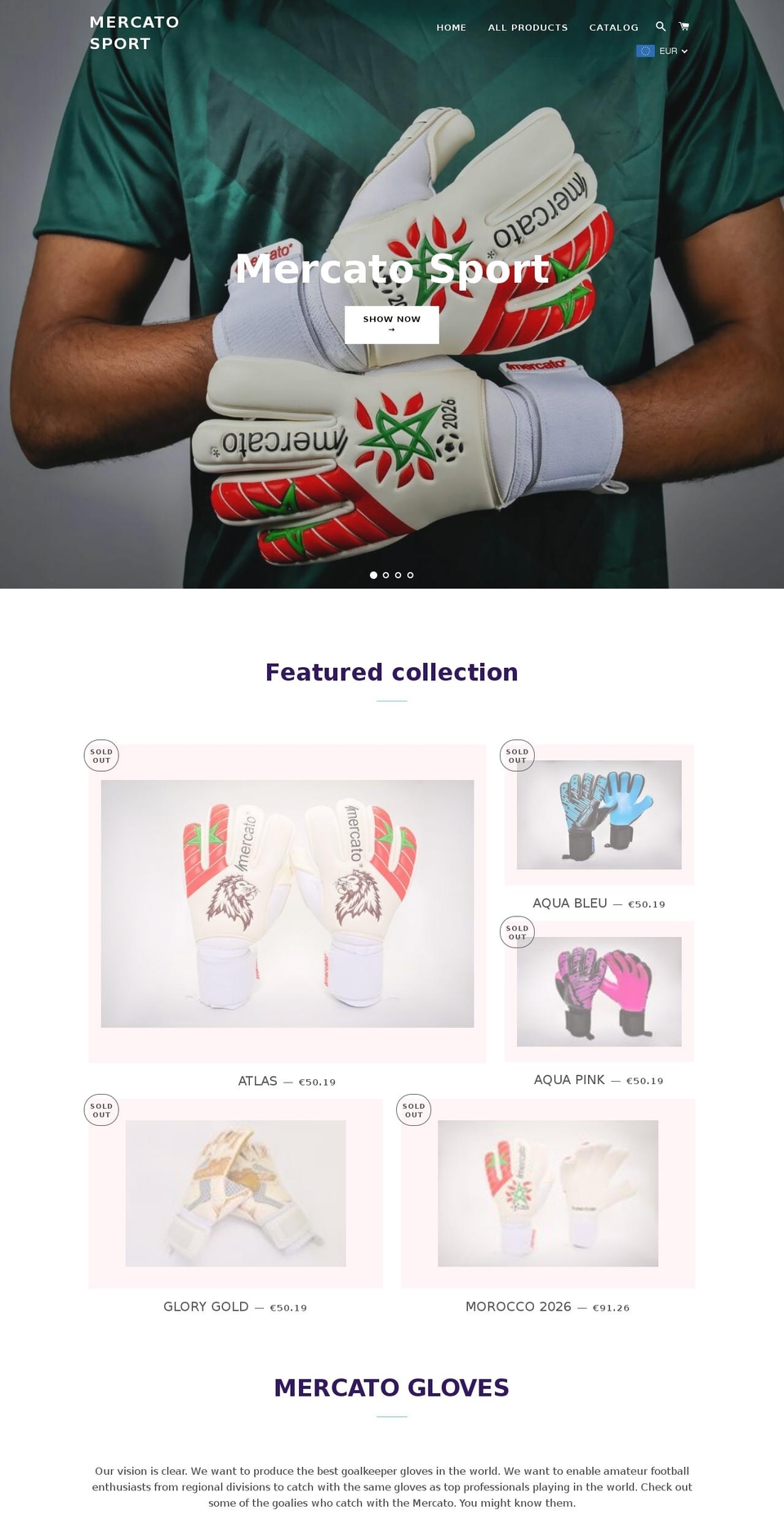 mercatosport.com — Shopify storefront screenshot
