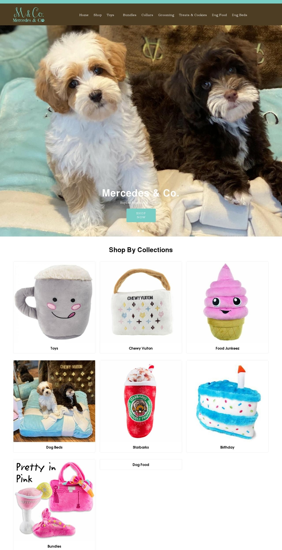 mercedesandco.com shopify website screenshot