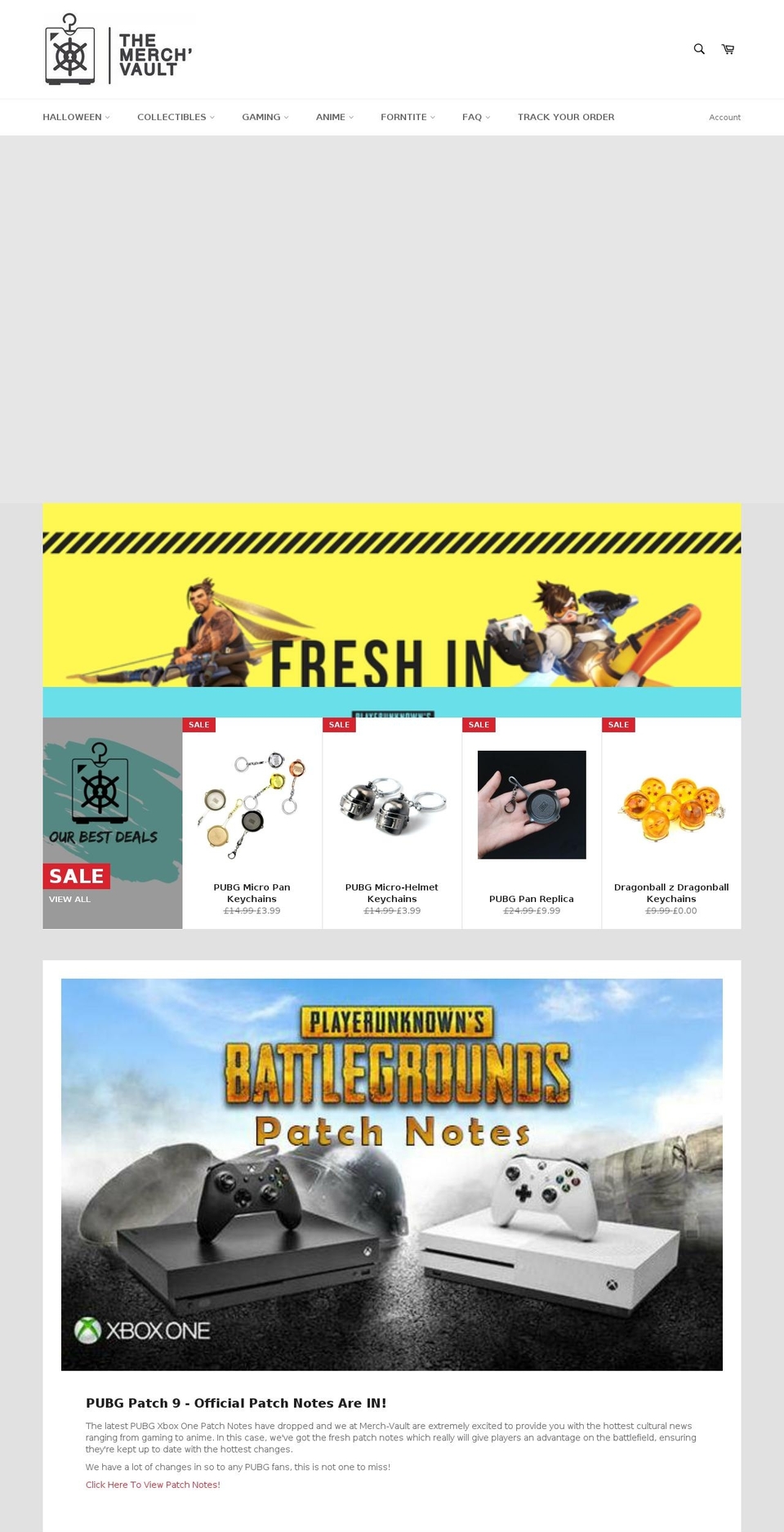 merch-vault.com — Shopify storefront screenshot