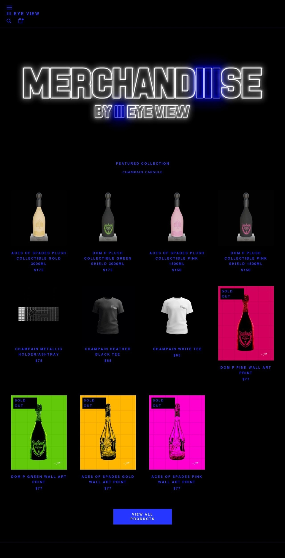 merchandiiise.com shopify website screenshot