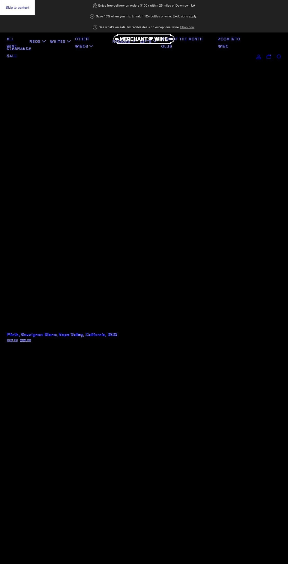 merchantofwine.com shopify website screenshot