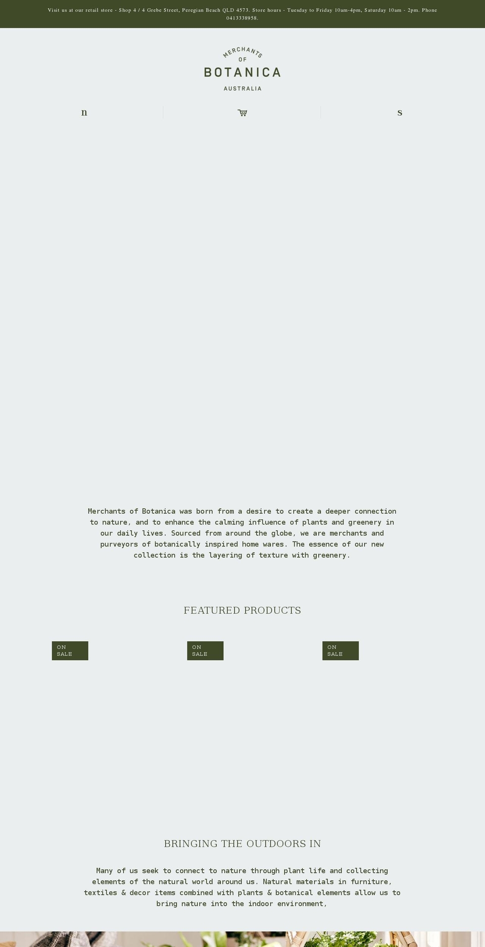 merchantsofbotanica.com.au shopify website screenshot