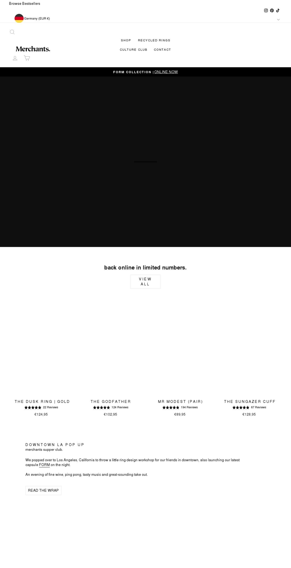merchantsofthesun.com.au shopify website screenshot