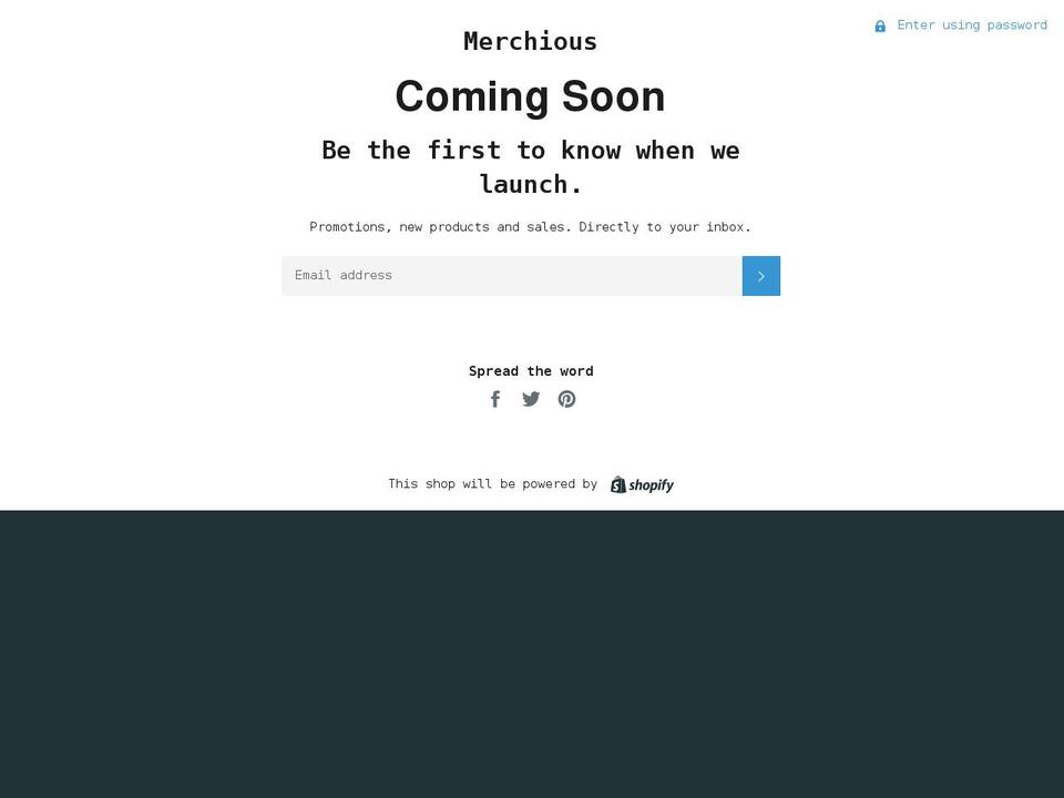 merchious.com — Shopify storefront screenshot