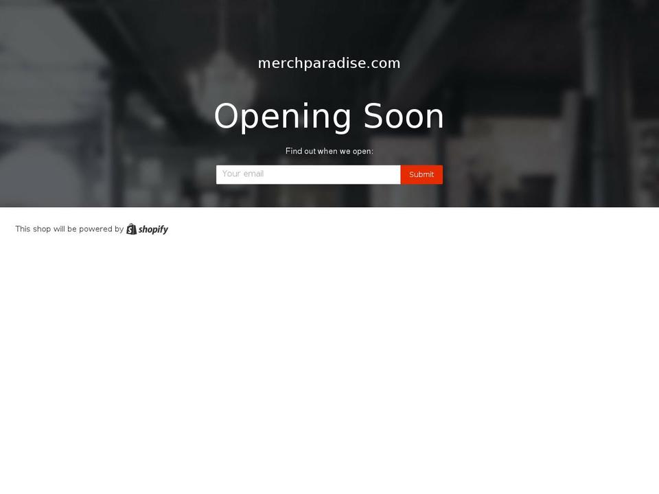 merchparadise.com — Shopify storefront screenshot