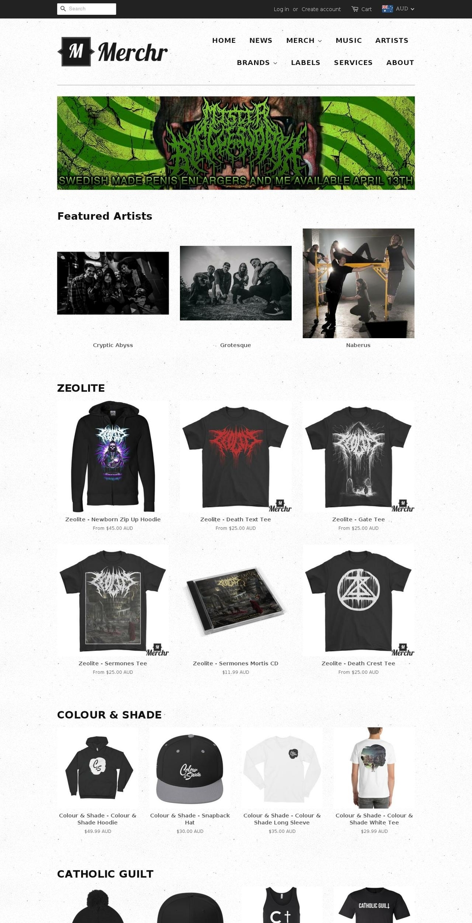 merchr.net shopify website screenshot