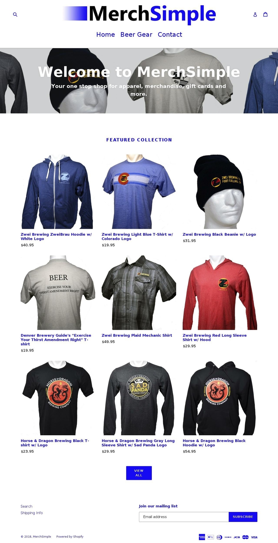 merchsimple.com — Shopify storefront screenshot
