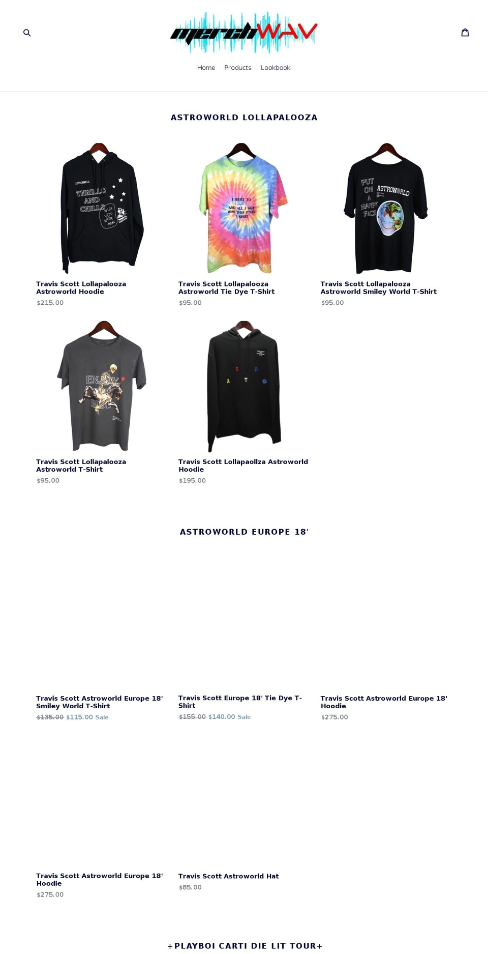 merchwav.com shopify website screenshot