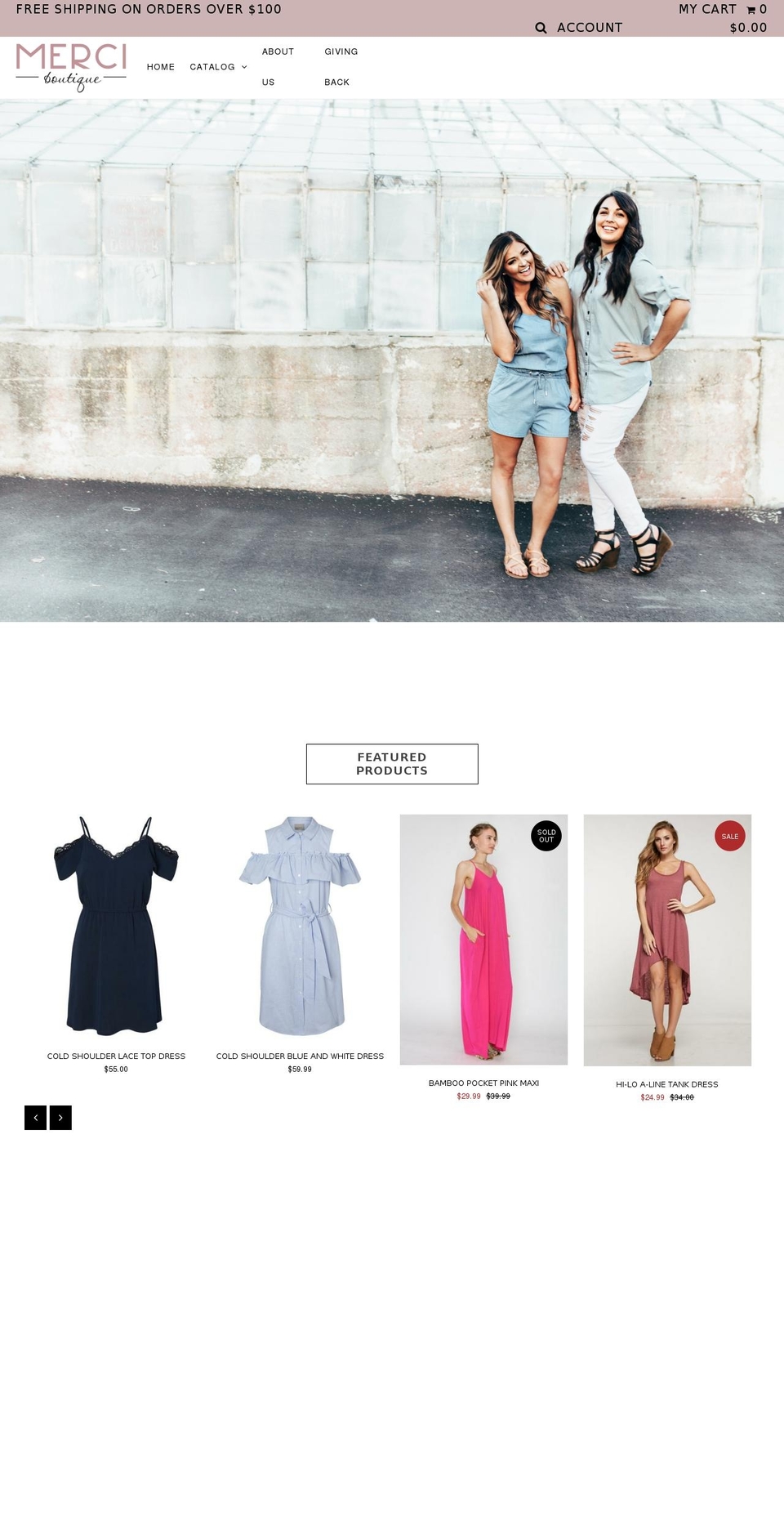 merci-boutique.com — Shopify storefront screenshot