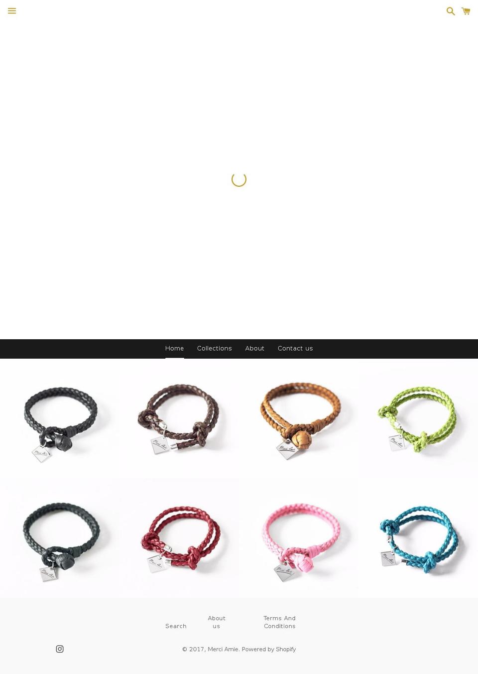 merciamie.com shopify website screenshot