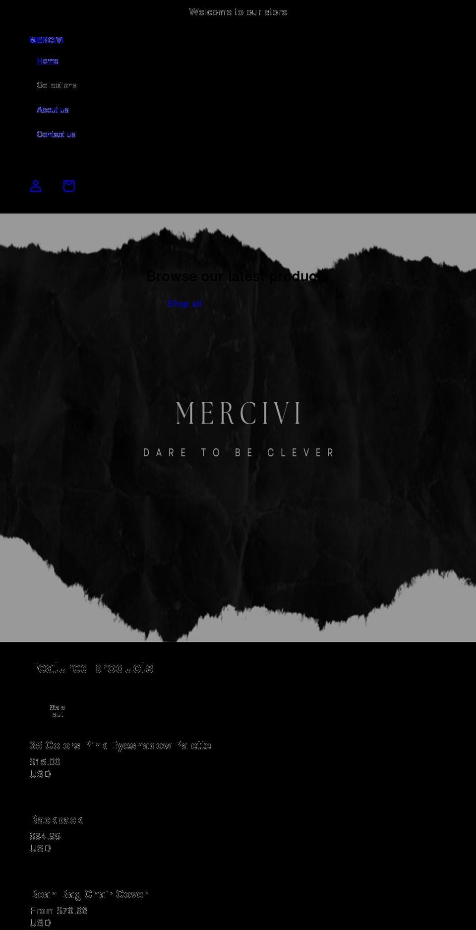 mercivi.com shopify website screenshot