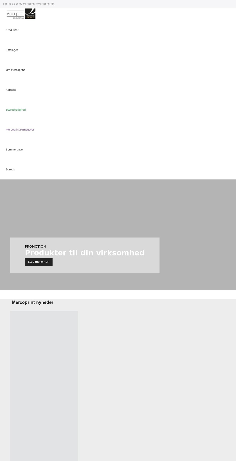 mercoprint.dk shopify website screenshot