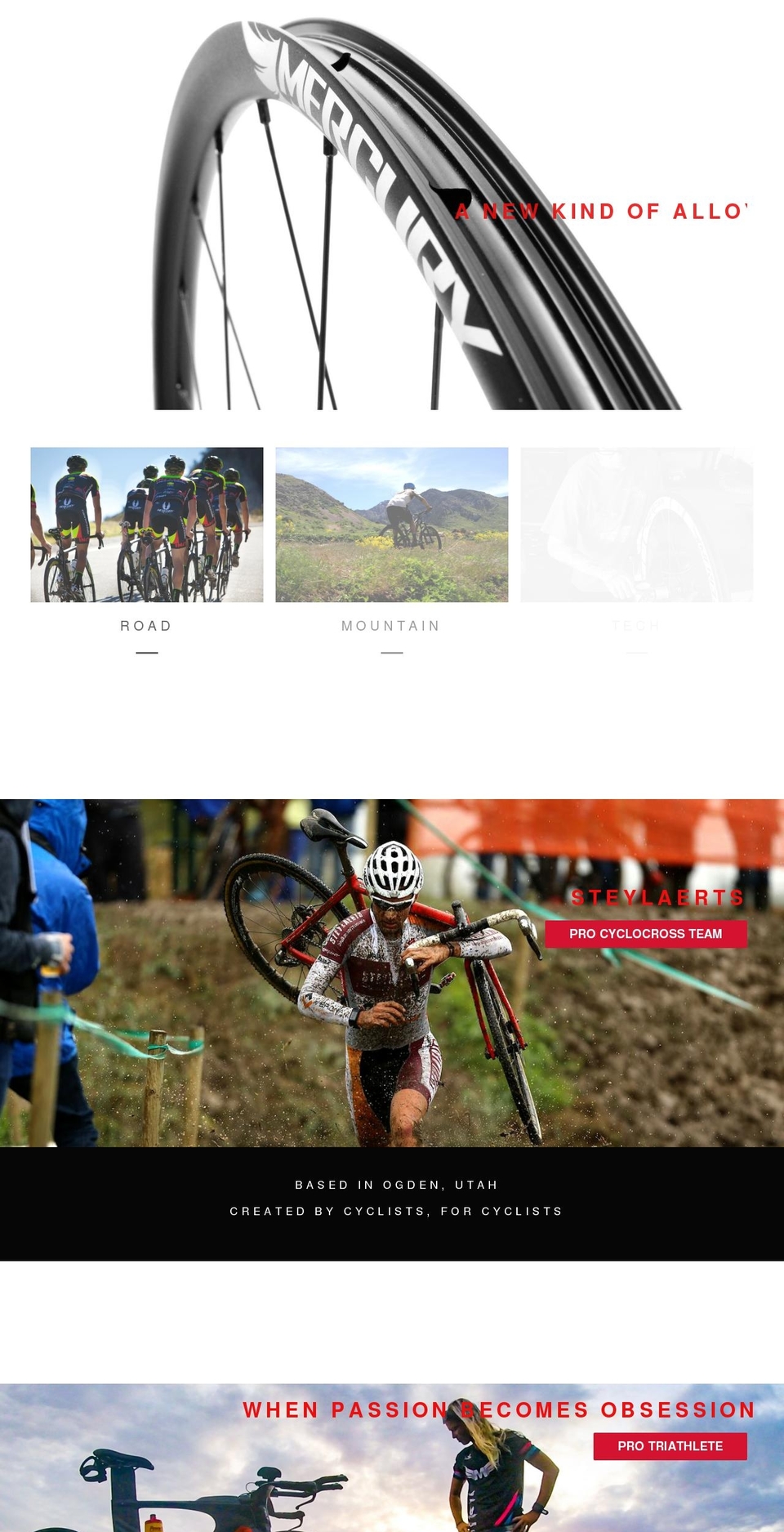 mercurycycling.com shopify website screenshot