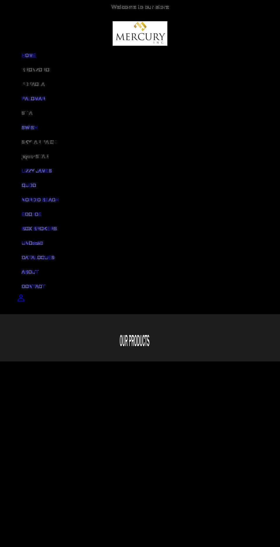 mercuryinc.ca shopify website screenshot