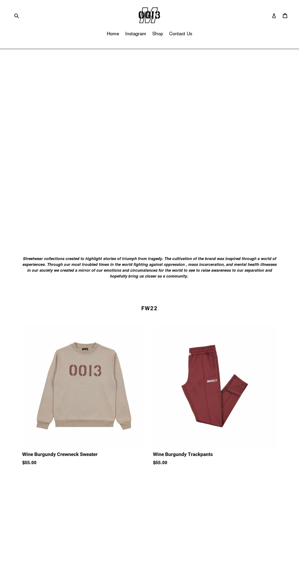 mercy0013.com shopify website screenshot