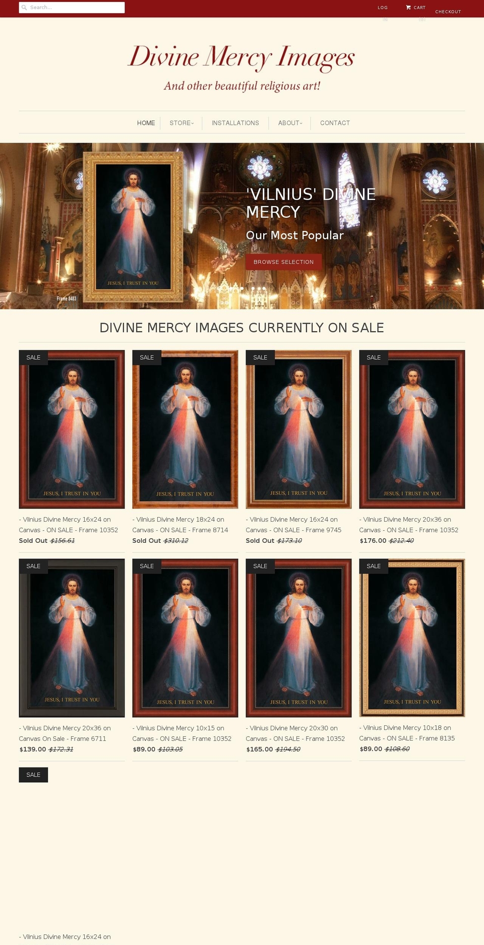mercyimages.org shopify website screenshot