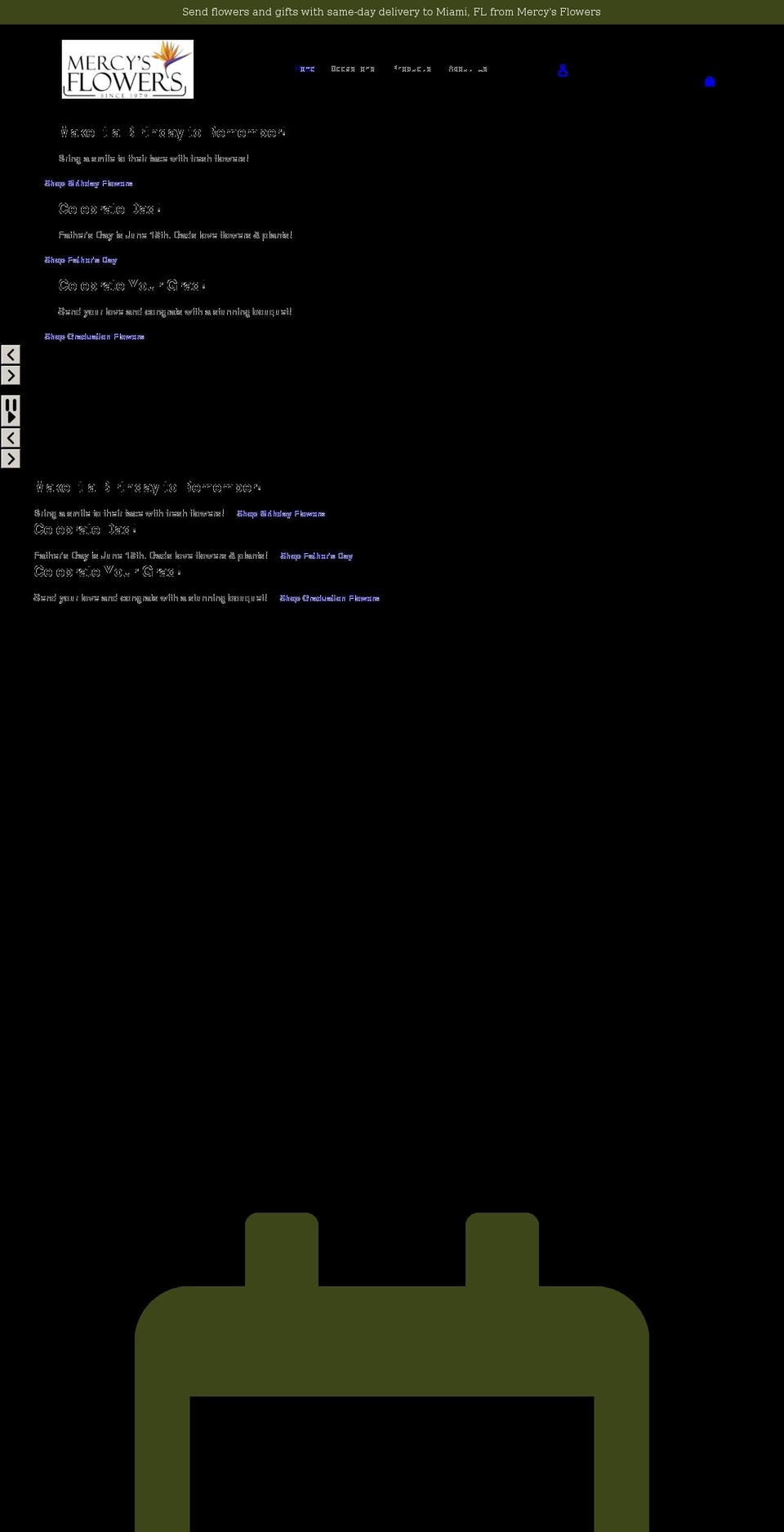 mol-standard- Shopify theme site example mercysflowers.net