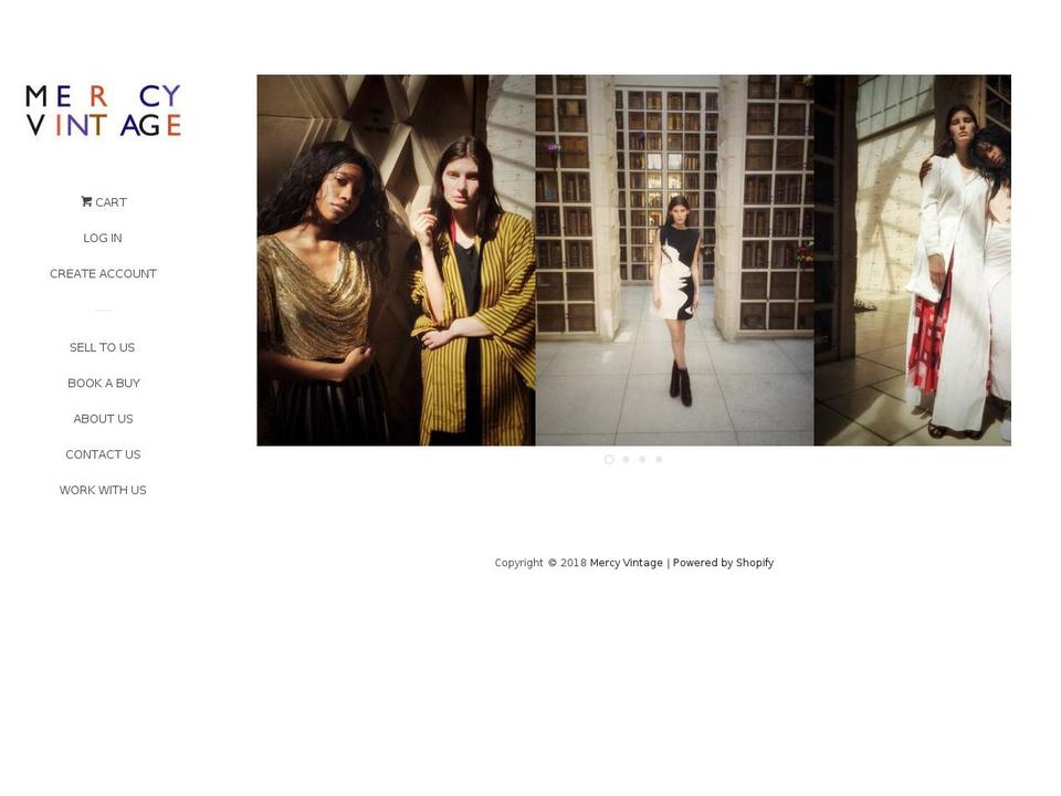 mercyvintagenow.com — Shopify storefront screenshot