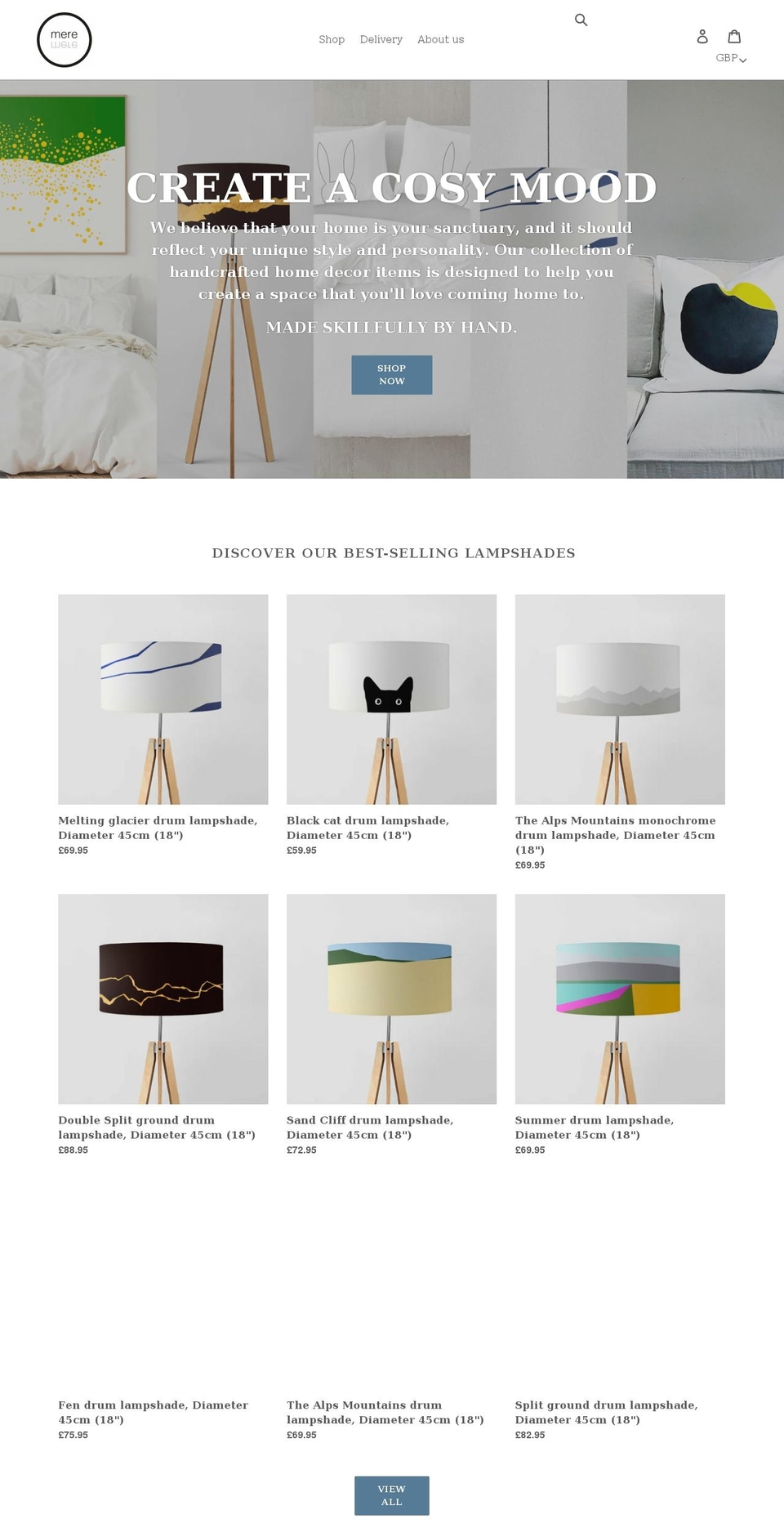 mere-mere.com shopify website screenshot